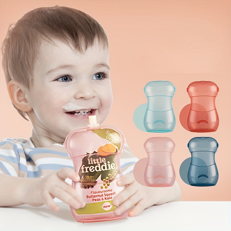 Baby Puree Pouch - Suporte Anti-Esmagamento para Sachês de Papinha
