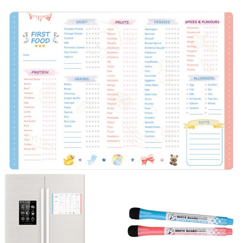 Baby Food Tracker - Lista de verificação de primeiros alimentos