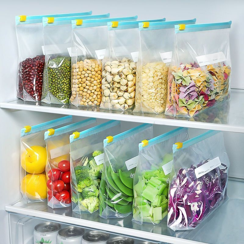 Food Pouch Reusable - 100 pçs slider galão sacos de