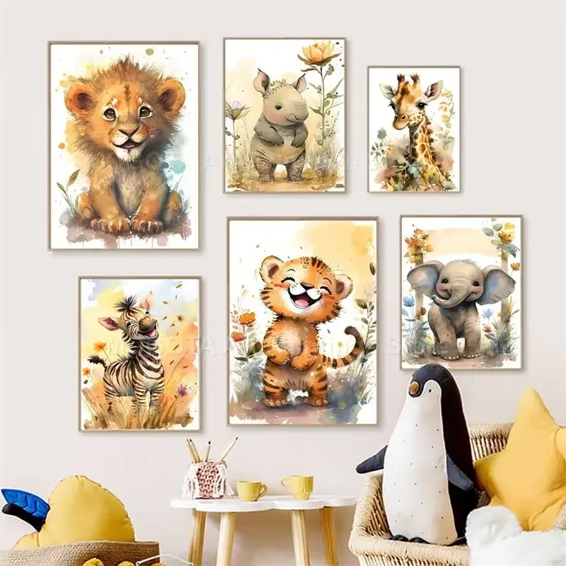 Baby Food Oil - Arte de Parede em Aquarela com