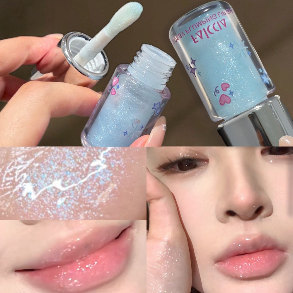 Baby Food Oil - Gloss Labial Azul Bebê Cintilante com