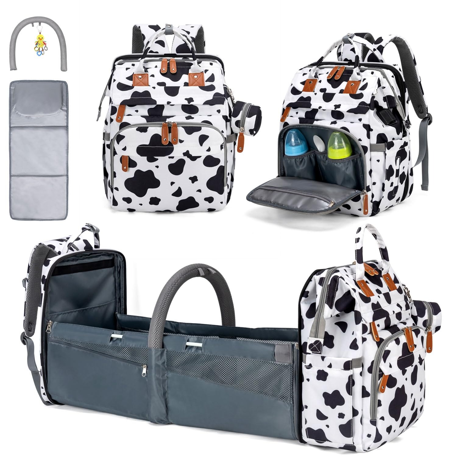 Baby Puree Pouch - Mochila de Fraldas KABAQOO com Trocador