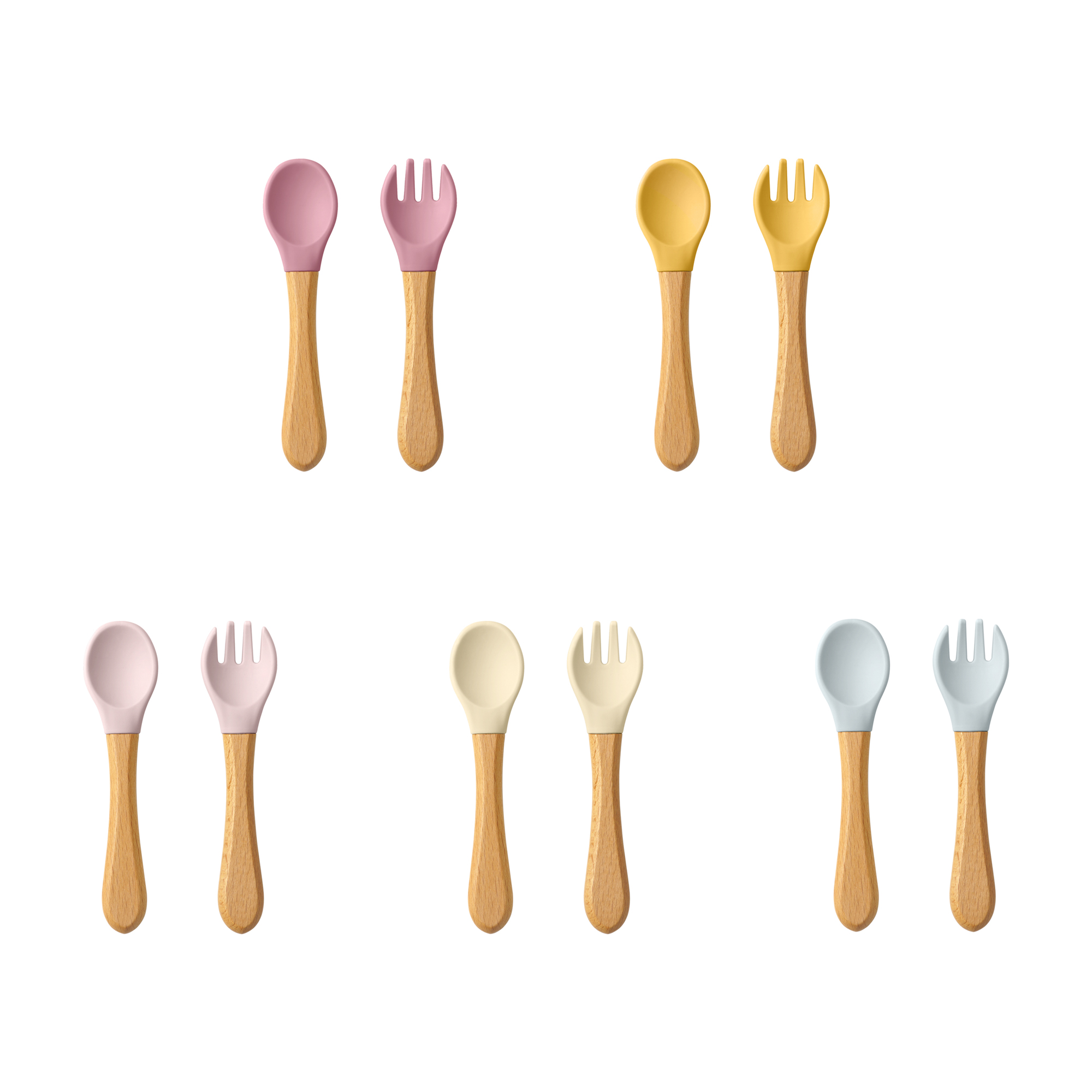 Weaning Spoon Set - Conjunto de utensílios para aprendizagem de