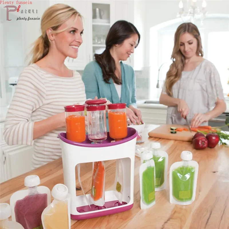 Baby Puree Pouch - Saco de Armazenamento Manual para Purê
