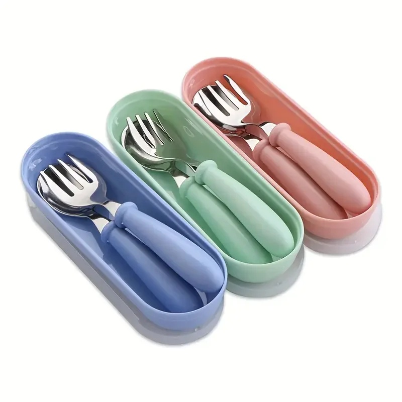 Weaning Spoon Set - Conjunto de 2 talheres infantis de
