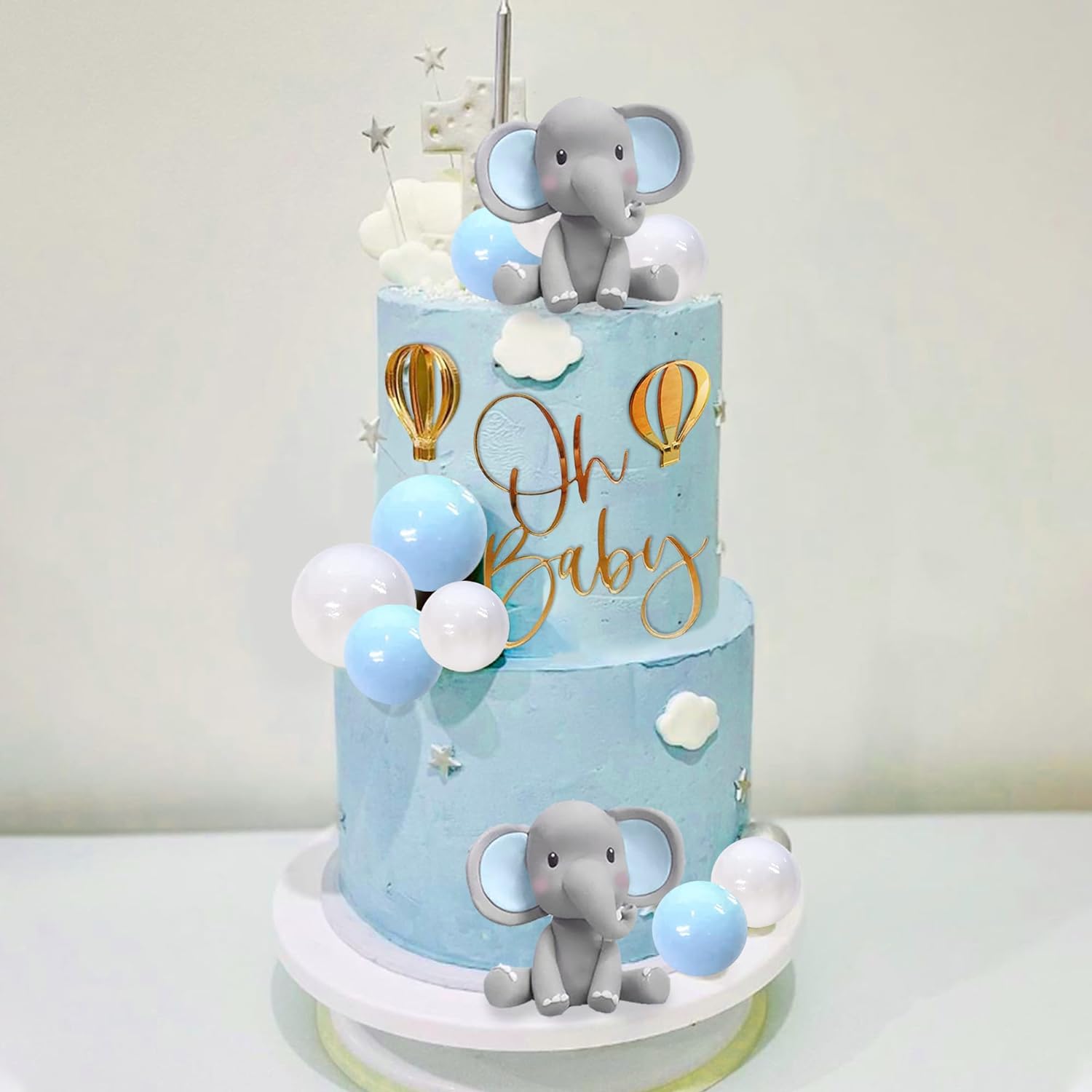 Decoração de bolo de elefante, - Baby 1 Year Food avaliação e preço