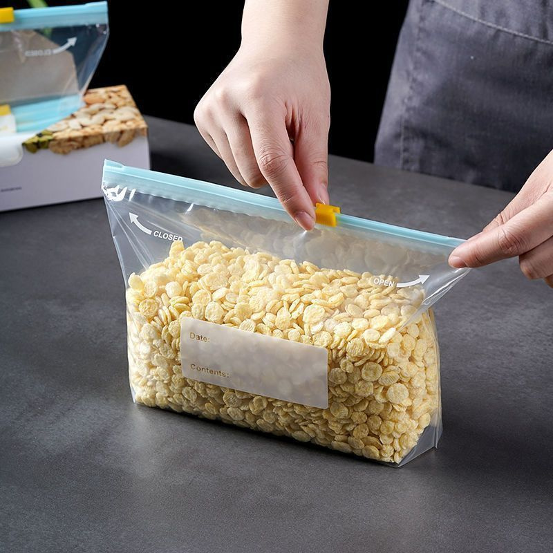100 pçs slider galão sacos de  - Food Pouch Reusable avaliação e preço