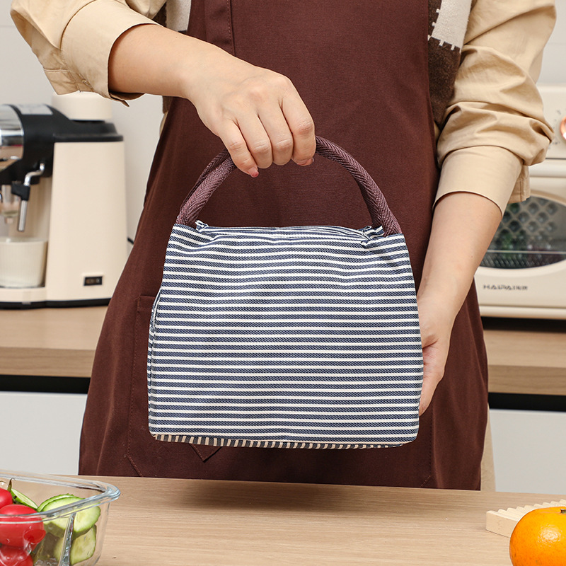 Bolsa Térmica Listrada à Prova - Food Pouch Reusable avaliação e preço