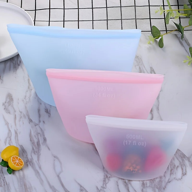 Sacos de Armazenamento de Sili - Food Pouch Reusable avaliação e preço