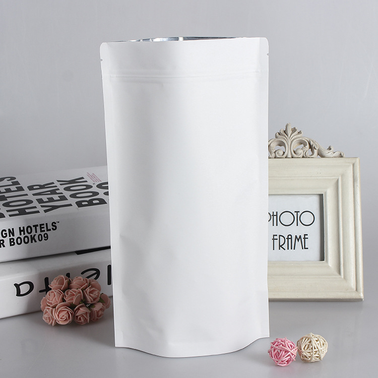 100 Sacos de Papel Branco com  - Food Pouch Reusable avaliação e preço