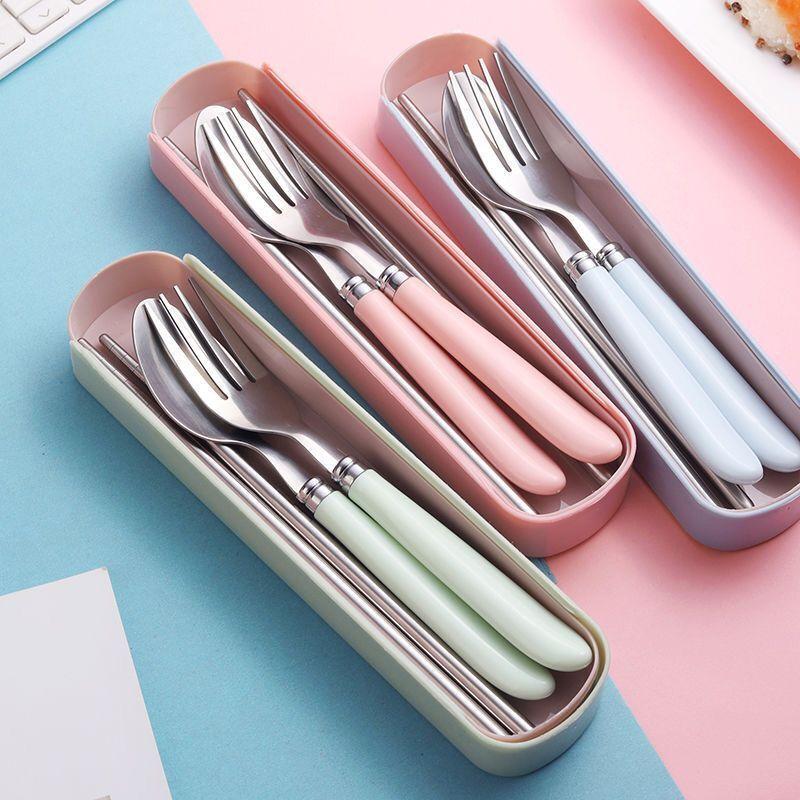 Aço inoxidável portátil estuda - Weaning Spoon Set avaliação e preço