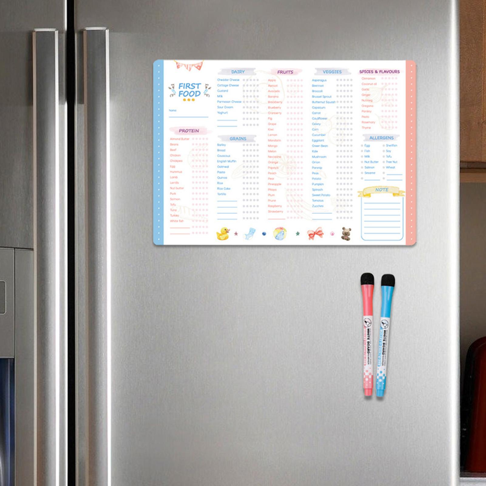 Quadro Magnético de Primeiros  - Baby Food Tracker avaliação e preço
